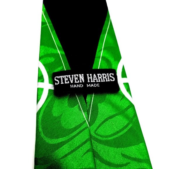 Steven Harris Mens Tie Soccer Game Balls Goal Office Casual Sport Dad Gift - Picture 5 of 5